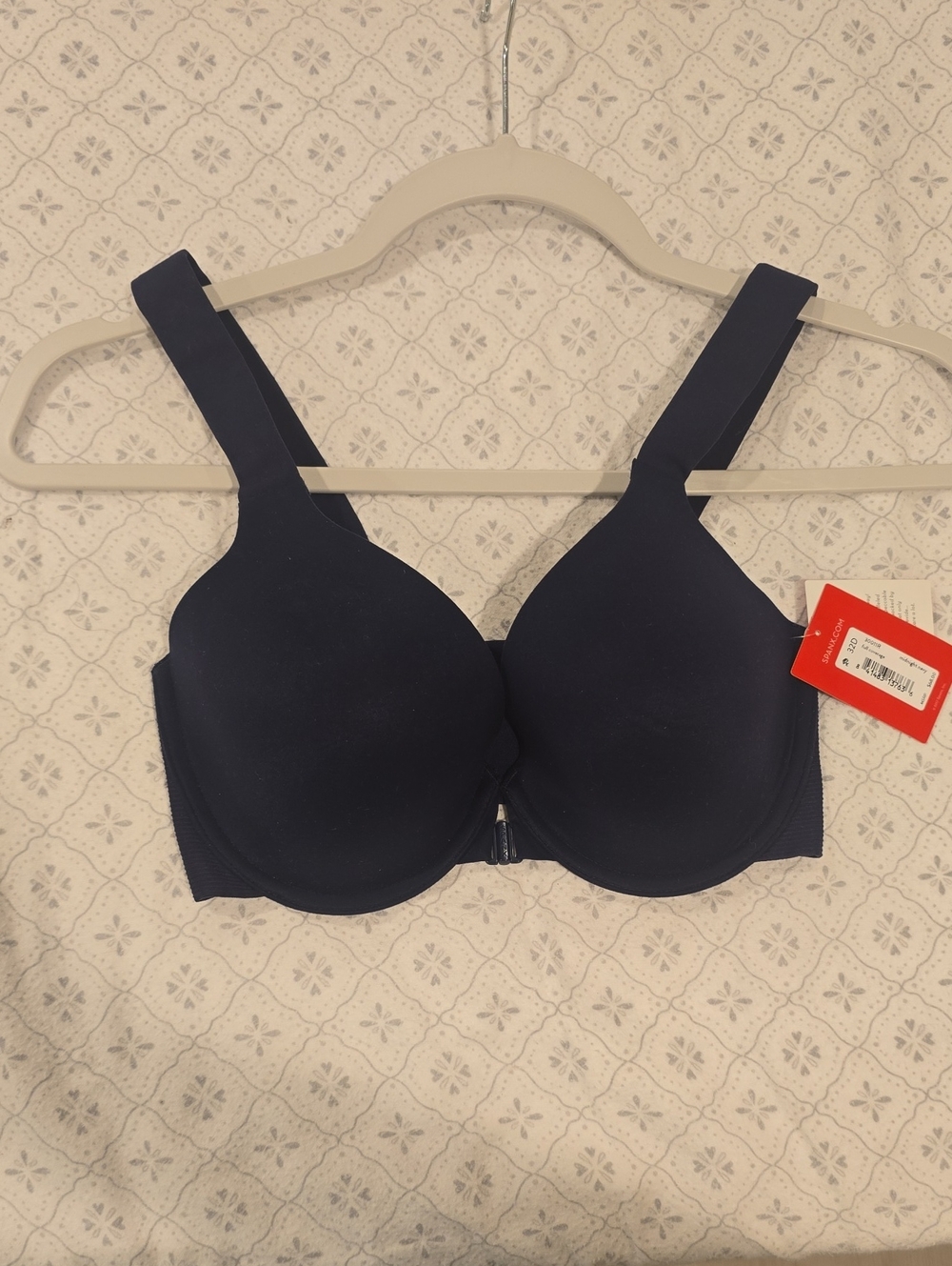SPANX Midnight Navy Full Coverage Bra Tag - 32D